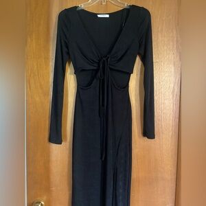 Peppermayo Black Cutout Dress